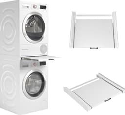 RONN® Tussenstuk Wasmachine Droger - Stapelkit - Tussenstuk Wasmachine en Droger - Tussenstuk Wasmachine Droger Zwart - Tussenstuk Wasmachine Droger Aeg - Wit - 54cm x 60cm x 8cm — thumbnail 2