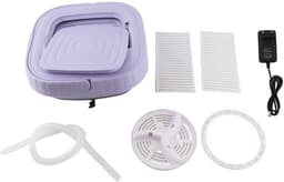 SPHProducts - Draagbare opvouwbare wasmachine - Mini-wasmachine - Automatisch wassen - 11 liter - Reiswasmachine - Geschikt voor camping en huis - EU- — thumbnail 2