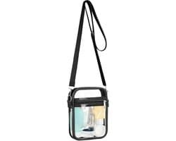 Duidelijke Crossbody Tas voor Evenementen, Geschikt voor Stadion, Verstelbare Schouderriem, Ideaal voor Concerten en Sportactiviteiten