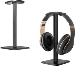Hoofdtelefoonstandaard voor over-ear hoofdtelefoons, afneembare houder met ABS hoofdkussen, antislip TPU silicone en stevige basis voor alle hoofdtelefoonformaten — thumbnail 1