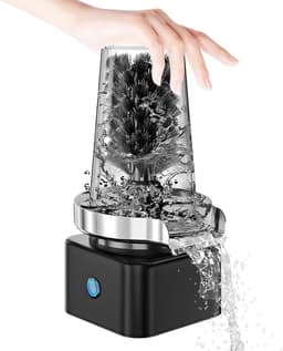 Automatische Glasreiniger - Bekerspoeler - Snel Glazen Wassen - 360 Graden Reiniging - 600 Bekers Per Uur - Zilver — thumbnail 1
