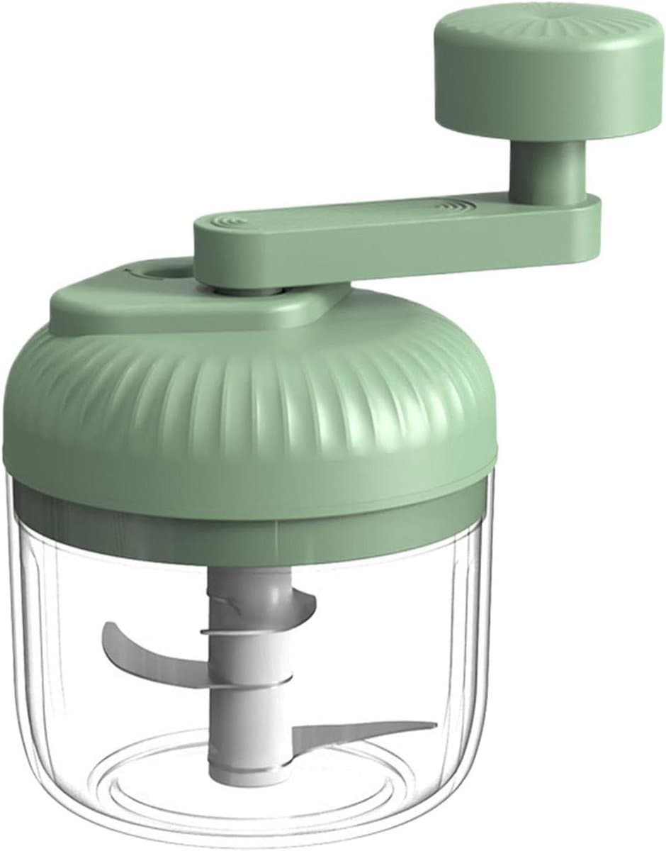 Handmatige Voedselhakker - Keuken Gereedschap - Maaltijd Voorbereiding - Drie Snelheden - 15 x 10 x 15 cm - Groen — afbeelding 1