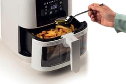 Heteluchtfriteuse - Airfryer - Gezond Frituren - Grote Capaciteit - 6 Liter - Wit — thumbnail 4