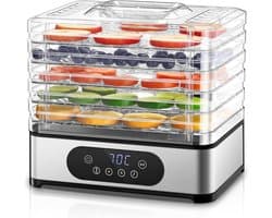 HEZIVO® Voedseldroger - Droogoven 420 W - Dehydrator - 5 Standen - Temperatuur 35 °C/70 °C - BPA-vrij
