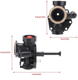 Dailygoods- Carburateur Vervanging - Metalen Carburateur - 11x8.3x7cm - Geschikt voor 499809/498809A/494406 - Inclusief Hardware - Schokbestendig - Grasmaaieronderdeel — thumbnail 3