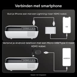 CLVP® Mini Beamer – Projector – Thuisbioscoop Beamer — thumbnail 2