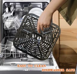 Airfryer Crisper Plate - Grill Pan Tray - Crispy Food Maken - Dubbele Laag Coating - 22.86 x 22.86 cm — thumbnail 3