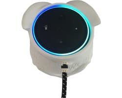 Speaker Stand - Houder Beugel - Kabelbeheer - 2-in-1 Dubbel Gebruik - 10 x 2 x 8 cm - Wit