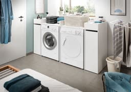 xonox.home Wasmachine-ombouw Free wit imitatie 60 x 101 x 60 cm — thumbnail 4