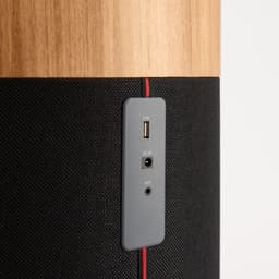 CREAYE - Luidsprekertafel met subwoofer, bluetooth, draadloos opladen en opberglade - SPEAKER TABLE BASS — thumbnail 2