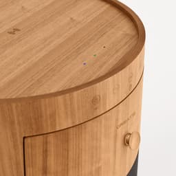 CREAYE - Luidsprekertafel met subwoofer, bluetooth, draadloos opladen en opberglade - SPEAKER TABLE BASS — thumbnail 4