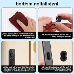 5-delige Magnetische Houder voor Afstandsbediening, Siliconen Zelfklevende Wandmontage voor TV, Thuis, Kantoor en School - Ideale Oplossing voor Organisatie en Opslag — thumbnail 4