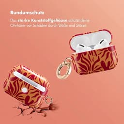 Selencia Case - Hoesje geschikt voor AirPods Pro 2 / Pro 2 (2022) - Tropical Vibes Apricot — thumbnail 3