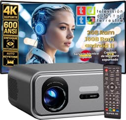 Full HD Beamer - Thuisbioscoop Projector - Films Kijken - Ingebouwde DVB-T2 HD Tuner - Tot 300 inch — thumbnail 1