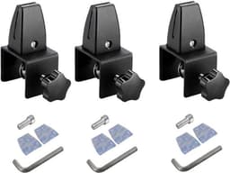 Set van 3 mobiele horizontale desktopscherm steunbeugels van duurzame aluminiumlegering voor stabiele en flexibele schermplaatsing — thumbnail 1
