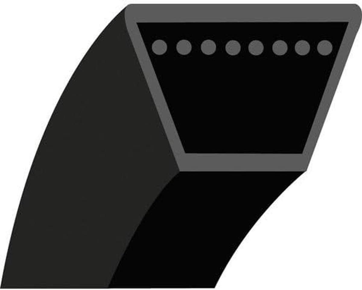 V-snaar - Grasmaaier riem - Onderhoud gazon - Gladde trapeziumvorm - 1440 mm - Zwart — afbeelding 1