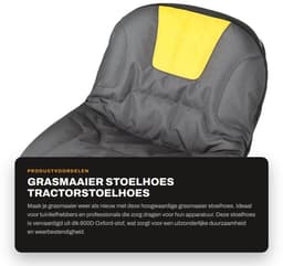 Dailygoods- Grasmaaier Stoelhoes Antislip - Tractorstoelhoes - Slijtvaste Oxford-stof - Ademend - Eenvoudig te installeren - Bescherming voor zitmaaier — thumbnail 1