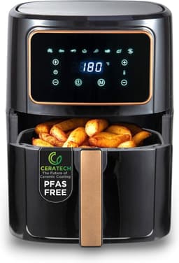 Heteluchtfriteuse - Airfryer - Gezond Koken - 8 Programma's - 6.9 Liter - Koper — thumbnail 1