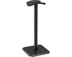 Hoofdtelefoonstandaard - Headset Houder - Bureau Organisatie - Boogvormige Pasvorm - 10x10x24.5 cm - Zwart