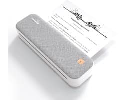 Originele Peripage A40 Sky Grey Draagbare Bluetooth Printer - Thermisch - Mobiel- A4- Zwart Wit - Inclusief een rol thermisch papier -Draadloos - Compact - Draagbaar
