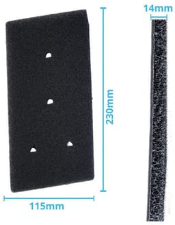 Geschikt voor Whirlpool schuimsponsfilter, geschikt voor 481010716911 droger, geschikt voor HX HMMR10440, vervangingsfilter, vervangingsfilter, 6 stuks set — thumbnail 4