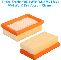 2 Pack Filter Vervangende Onderdelen voor Karcher WD4 WD5 WD6 MV4 MV5 MV6 Nat & Droog Stofzuiger Accessoires — thumbnail 4