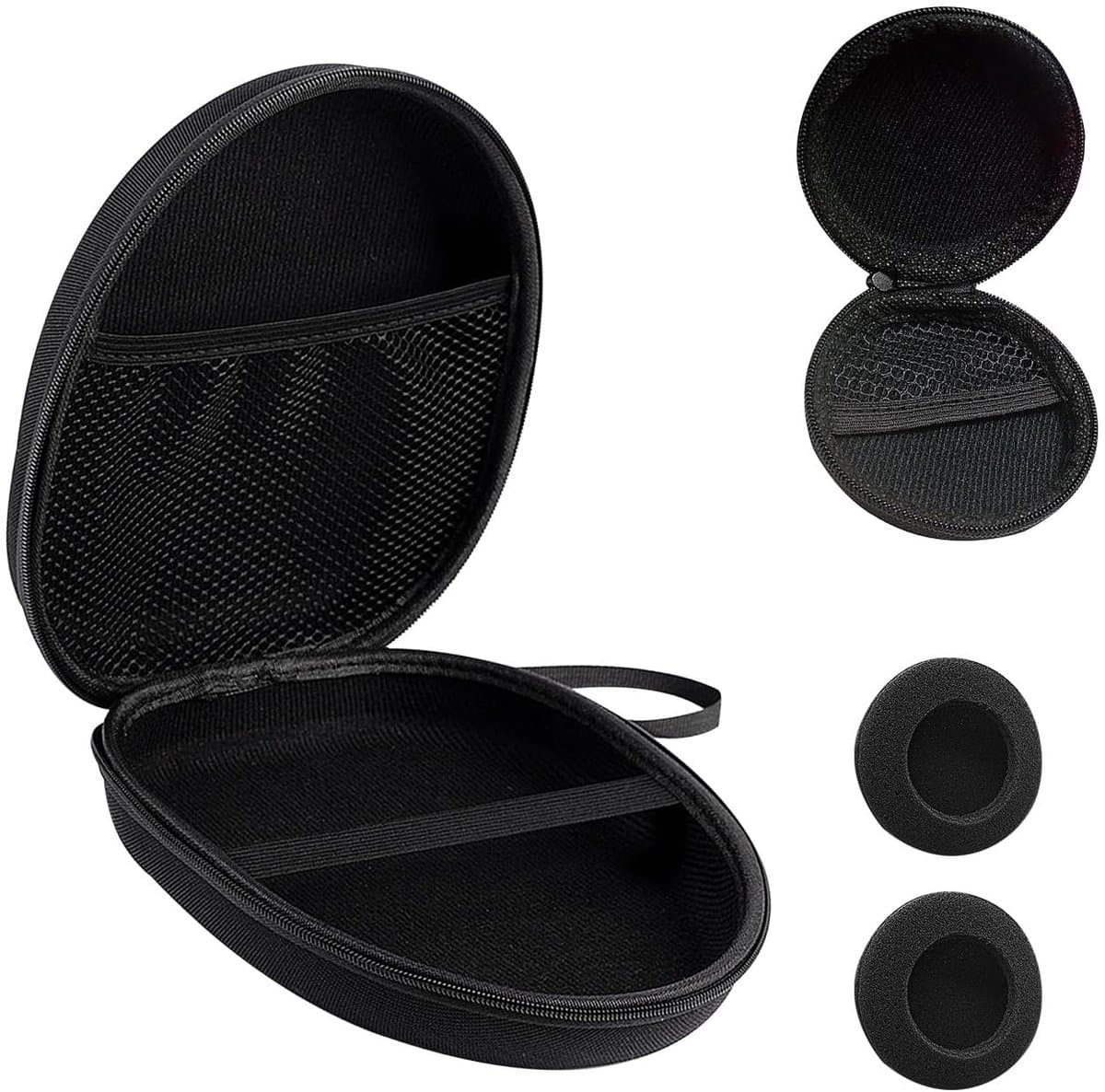 Store_9 - Hoofdtelefoonbeschermingsset - Opbergtas voor hoofdtelefoon - Zwart - Stofdichte hoofdtelefoonhoes - Ideaal voor reizen en opslag - Inclu... — afbeelding 1