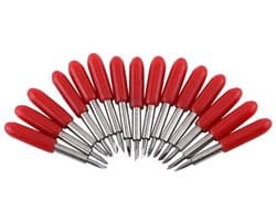 15 Stuks Snijbladen voor Vinylsnijders, 45 Graden Vervangende Snijmessen voor Lettering en Creatief Knutselen