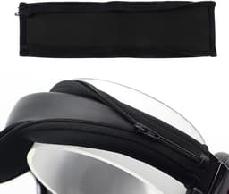 Hoofdtelefoon Hoofdband Protector - Beschermhoes Hoofdband - Comfort Verhogend - Met Ritsontwerp - 1 stuk - Zwart — thumbnail 3