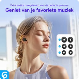 SBG Mini Buds – Draadloze Bluetooth 5.4 Oordopjes – In-Ear – Touch Control – Microfoon – 18 uur batterij – Zwart — thumbnail 3