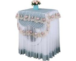 Wasmachinehoes, stofhoes voor wasmachine, huishoudelijke artikelen, decoratie (blauw)