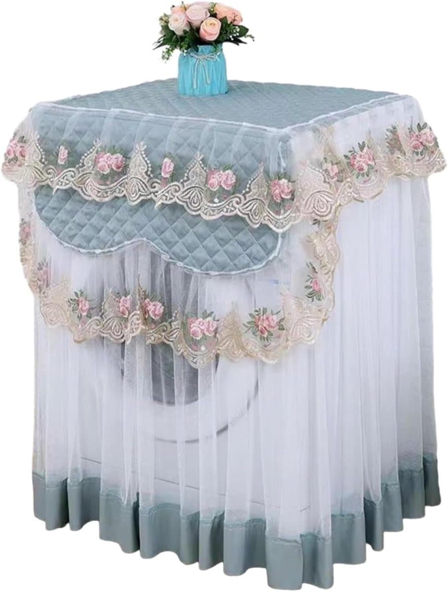 Wasmachinehoes, stofhoes voor wasmachine, huishoudelijke artikelen, decoratie (blauw) — afbeelding 1