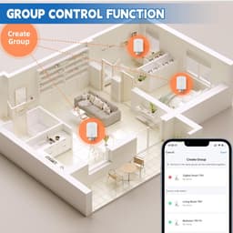 Intelligente Thermostaat - Verwarming Controller - Energie Besparen - App en Spraakbesturing - M30x1.5mm - Wit — thumbnail 5