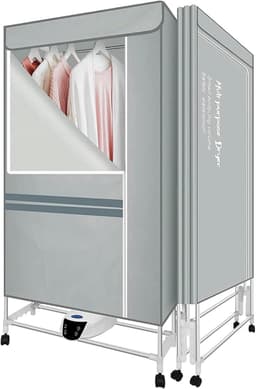 Elektrisch Droogrek met Timer en Afstandsbediening, Opvouwbaar, 1300W — thumbnail 1