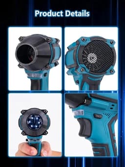 Luchtblazer Turbo - Ventilator Jet - Stof Verwijderen - Borstelloze Motor - 40 mm - One Color — thumbnail 5