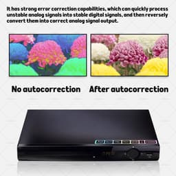 Blu-ray Speler - Regiovrije DVD - Films Kijken - Dubbele USB Poorten - 28 cm Breed - Zwart — thumbnail 4