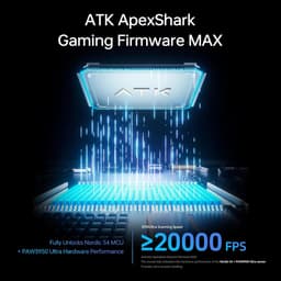 ATK F1 V2 Ultimate - Draadloze Gaming Muis - 39g Ultralight - PAW3950 Ultra Sensor - Dual 8K Polling - 2.4G/Wired - 250U Batterij - Zwart — thumbnail 5
