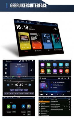 ESSGOO 1Din Autoradio - 7 Inch IPS HD Elektrisch Klapscherm - Apple Carplay & Android Auto (Draadloos) - Bluetooth, Aux, USB, SD & MP5 - 12 LEDs Achteruitrijcamera — thumbnail 2