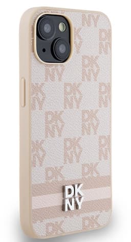 DKNY - iPhone 15 Plus - Luxe Skins - Roze - Lederen Design — thumbnail 2
