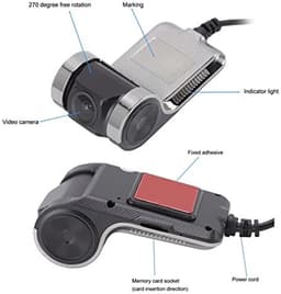 Dailygoody - Dash Camera - Groothoek HD - Nachtzicht - USB Auto Rijden Video Recorder - Voice Broadcast - Loop Recording - Geschikt voor Auto - Compac... — thumbnail 5