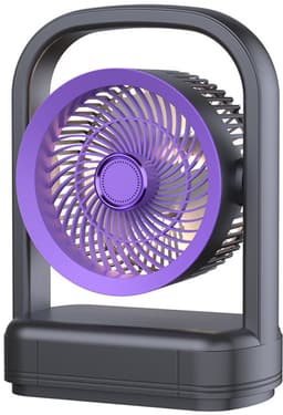 Ventilatoren-Stille Tafelventilator - USB Oplaadbaar - 20dB Fluisterstil - 330° Draaibaar - Persoonlijke Bureauventilator voor Slaapkamer en Kantoor — thumbnail 1