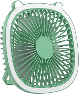 Wandventilator Stil - Draagbaar Koelapparaat - Persoonlijke Koeling - 3 Snelheden Verlichting - Compact Ontwerp - Groen — thumbnail 1