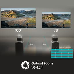 Hisense M2 Pro - Laser Projector 4K (3840x2160) - 3D - Optical Zoom 1.0-1.3 - Auto Keystone correctie - Met draagbare koffer - Grijs — thumbnail 4