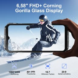 DOOGEE S Cyber - Robuuste smartphone - Smartphone - 20 GB RAM + 256 GB ROM (2 TB/TF) - 10800 mAh - 6,58" FHD+ 90 Hz-scherm - 50 MP AI-camera - IP68/IP69K waterdicht en schokbestendig - Android 14 - NFC & OTG - Zilver — thumbnail 4