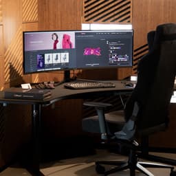 Arozzi Nova 49" Gaming Monitor - Curved - DQHD VA - 165Hz - USB-C - Zwart — thumbnail 9