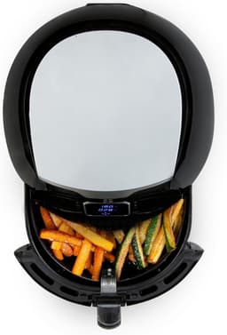 Heteluchtfriteuse - Friteuse XXL - Gezond Frituren - Snelle Luchtcirculatie - 5.5 Liter - Zwart Zilver — thumbnail 5