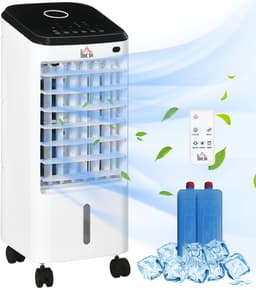 Mini Airco PRO - Mobiele Airco - Luchtkoeler 3-in-1 - Ventilator - Luchtbevochtiger - Koeling Met IJs - 3,5L Watertank - 12 Uur Timer - Voor Kamer 12-16 m² - 24,5x27x60 cm - 1 — thumbnail 1