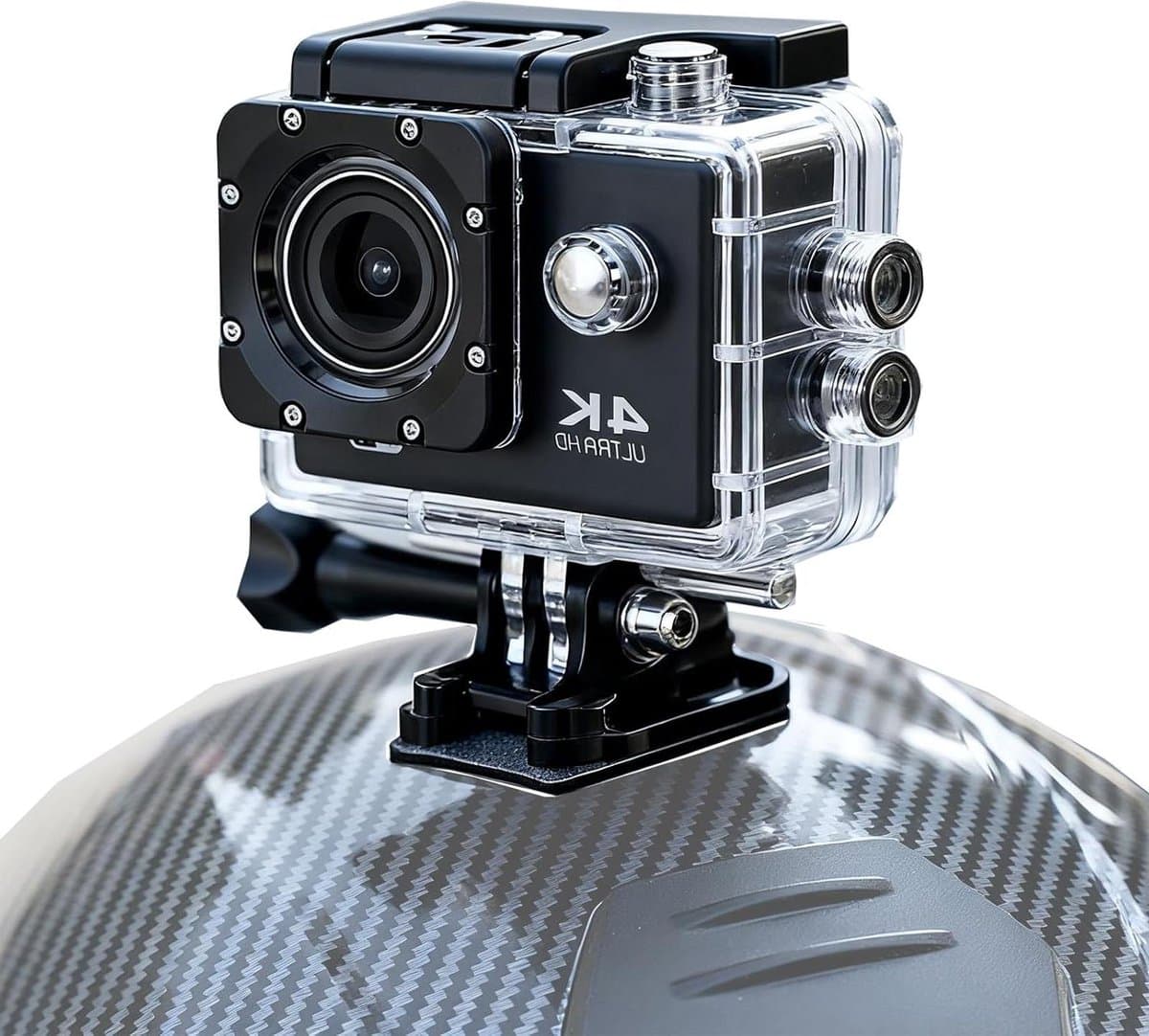 Motorcycle Helmet Camera for Bell RS-1 2005-2025, Dashcam with Loop Recording Wide Angle Lens, Multifunction Motorcycle Helmet Recorder Actioncam Security Camera — afbeelding 1
