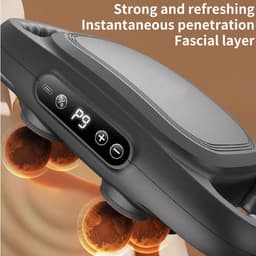 Massage Gun - Spierherstel Apparaat - Pijn Verlichting - Zes Opzetstukken - 2000mah Batterij - Grijs — thumbnail 4