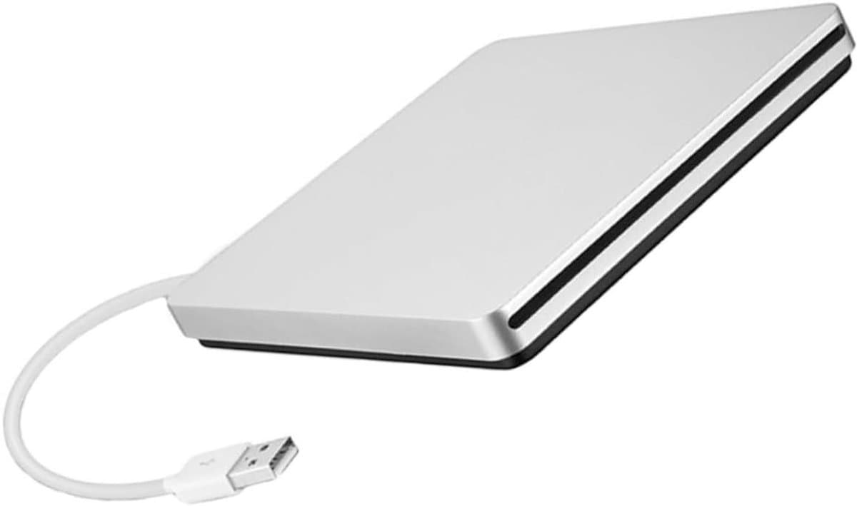 Externe DVD Brander - CD ROM Station - Bestanden Branden - USB 3.0 - 14.20x13.90x1.60cm - Zilvergrijs — afbeelding 1